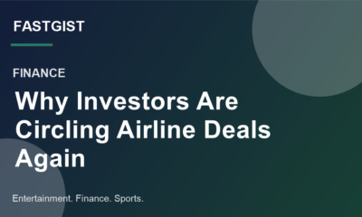 Fastgist graphic for a finance story about airline takeover interest