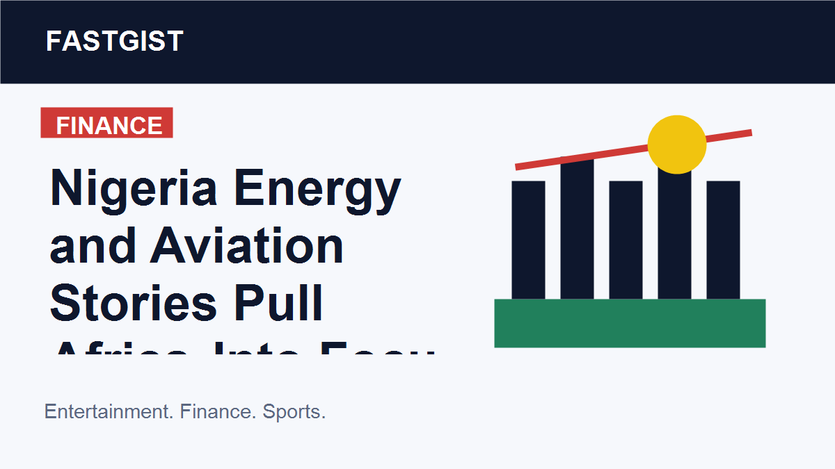 Editorial illustration of African energy infrastructure and business growth